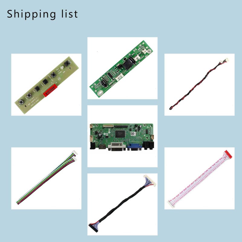 VSDISPLAY 17" 19" 1280x1024 6Pin LED Backlight 30Pin LVDS LCD VGA DVI Audio Controlller Kit, Fit to Modification LCD M170ETN01 1 M170ETN01.3 M190ETN01.0 G190ETN01.0 - Image 5